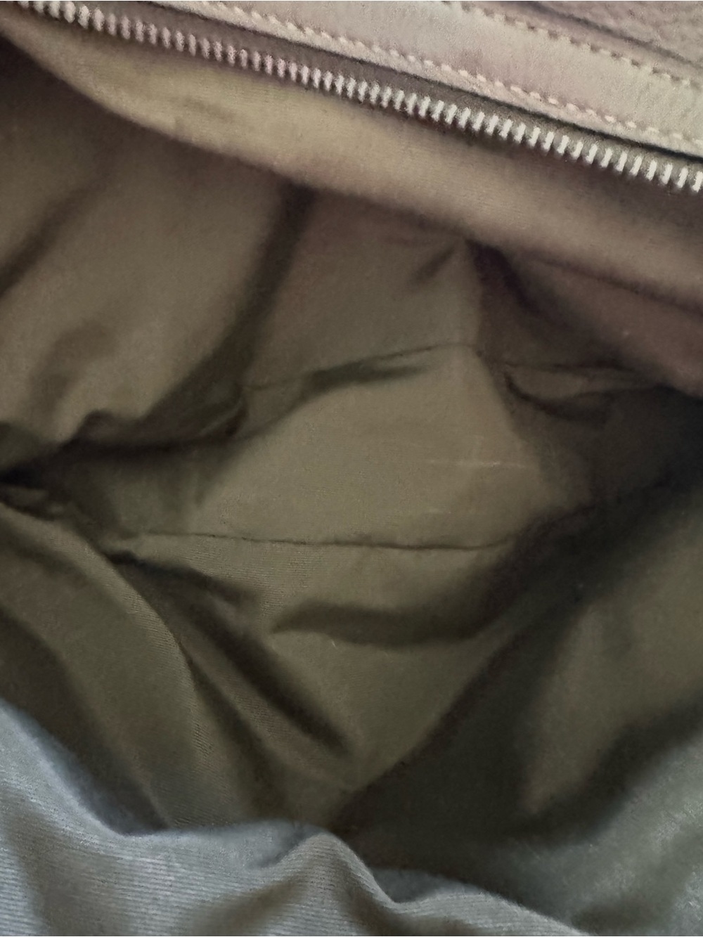 COACH Olive Green Pebbled Leather Shoulder Bag - Picture 9 of 10